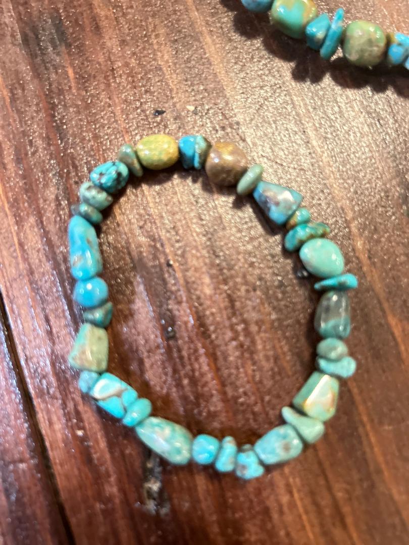 TURQUOISE BRACLET-HIGH QUALITY STABILZED STONES