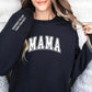 MAMA Crewneck sweatshirt with sleeve print