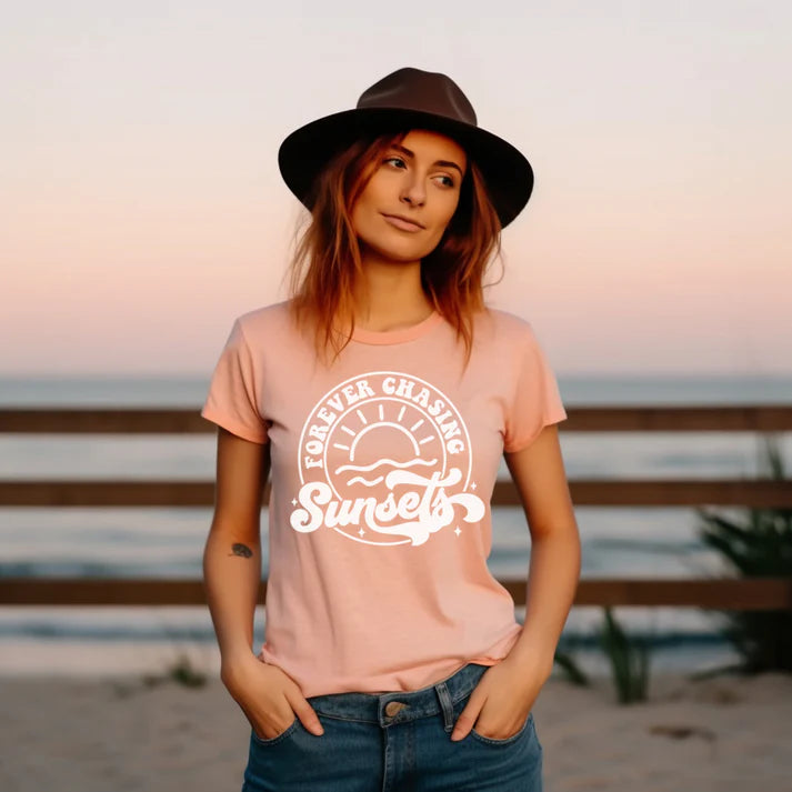 FOREVER CHASING SUNSETS TEE