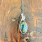 LABRADORITE PENDANT AND CHAIN NECKLACE