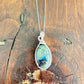 LABRADORITE PENDANT AND CHAIN NECKLACE