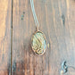 LABRADORITE PENDANT AND CHAIN NECKLACE