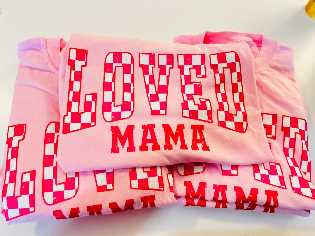 LOVED MAMA COMFORT COLORS TEE